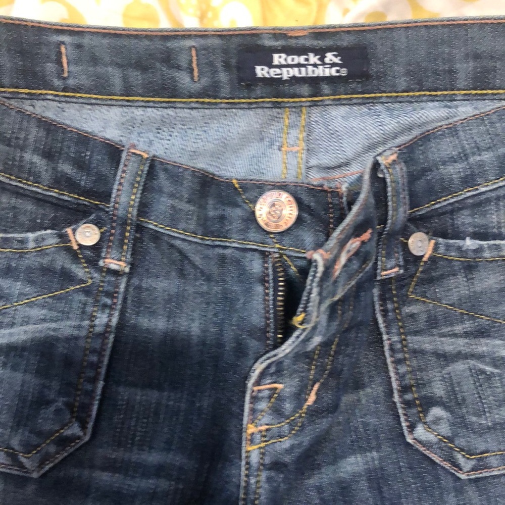 Flare leg blue Rock & Republic jeans